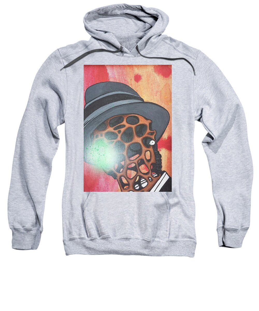 Snoop Dogg Sweatshirt featuring the painting O.B.E. with Snoop Dogg by Ahhd N Clever
