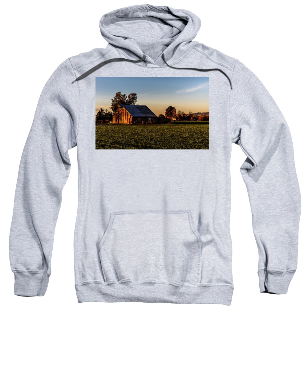 Barn Sweatshirt featuring the photograph Old Barn 12 Color by Bruce Bottomley