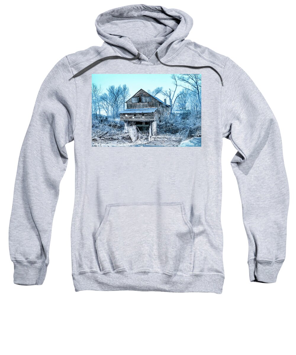 Indiana Sweatshirt featuring the photograph Old Blackiston Mill by Erich Grant