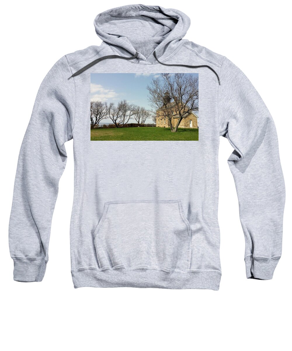 Architecture Sweatshirt featuring the photograph Old Field N Y Lighthouse by Rob Hans