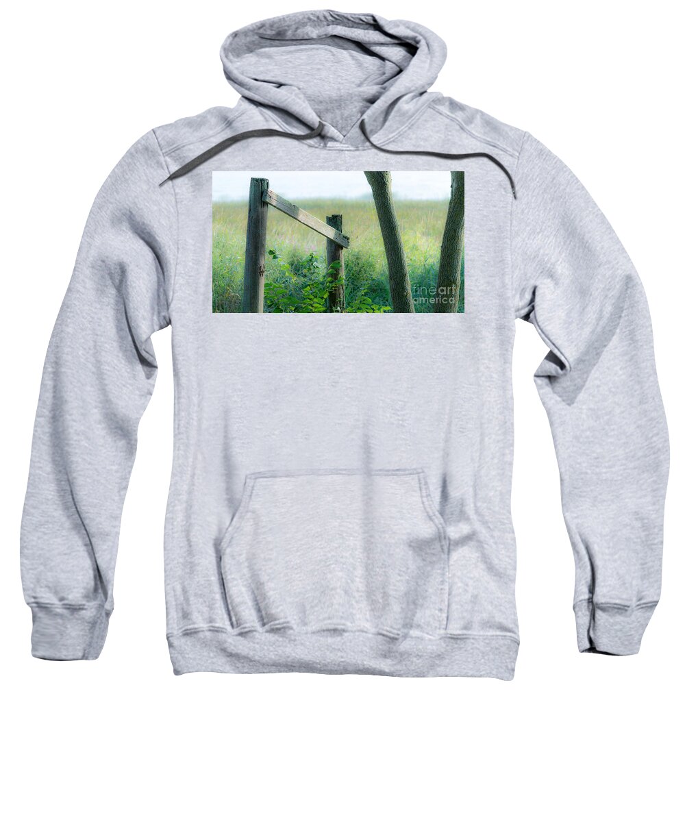 Old Hand Rail Sweatshirt featuring the photograph Old Hand Rail by Marc Champagne