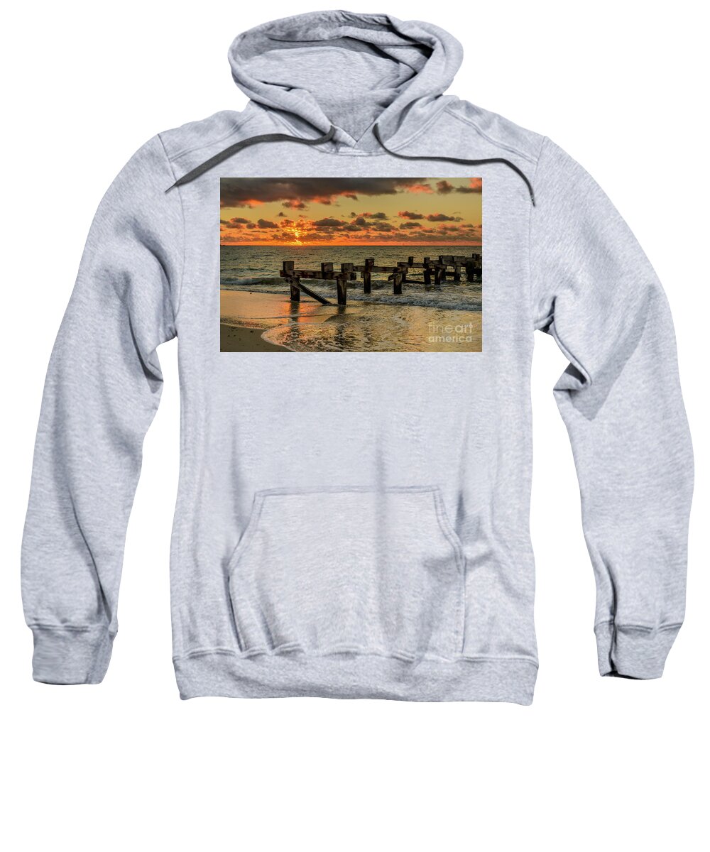 Jetty Sweatshirt featuring the photograph Old Jetty by Werner Padarin