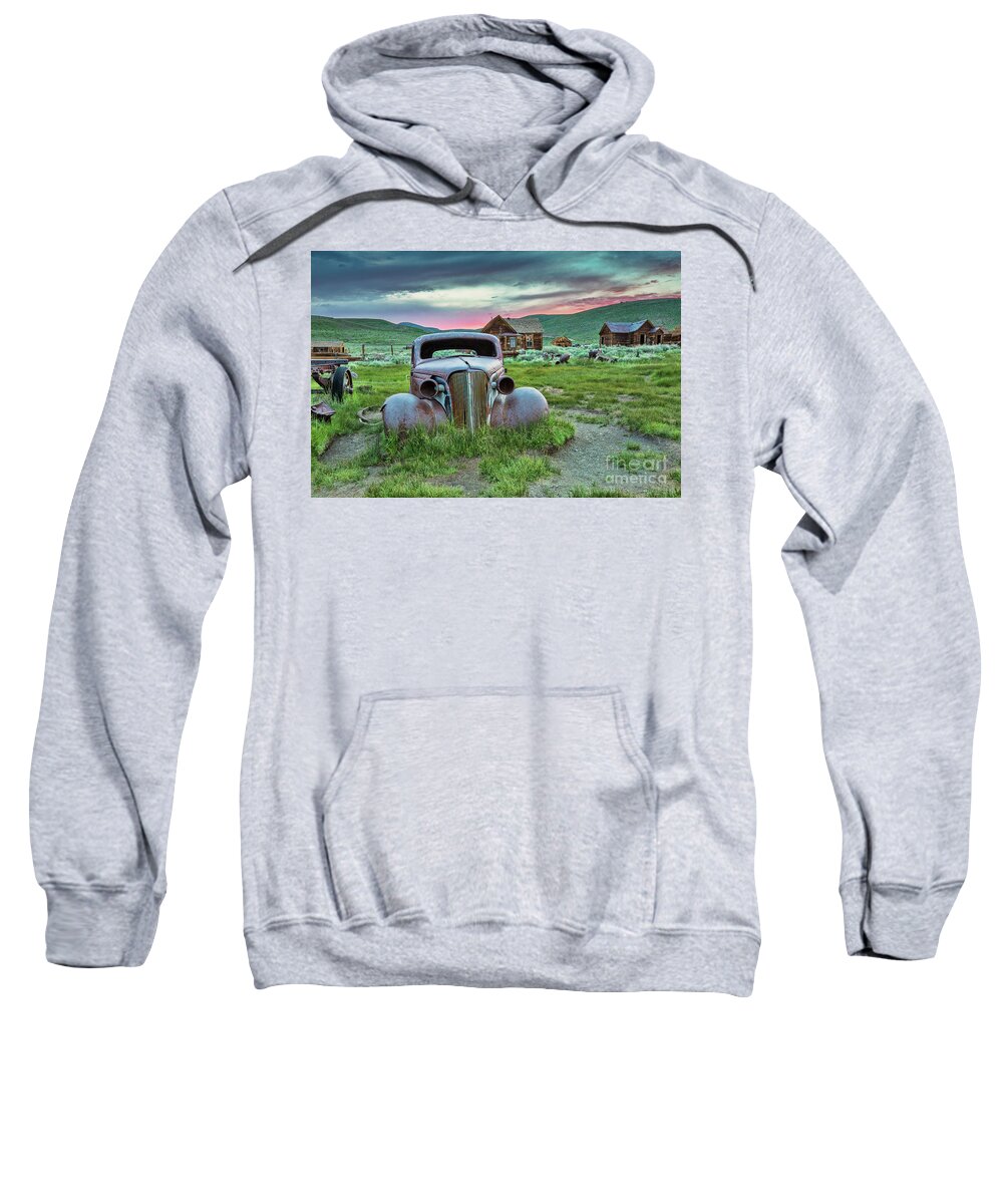 Bodie Sweatshirt featuring the photograph Old Truck In Bodie by Mimi Ditchie