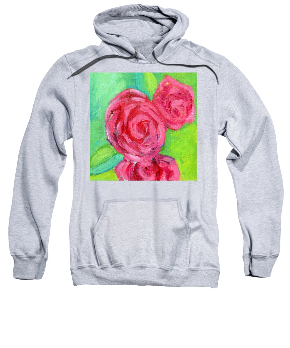 Acrylic Sweatshirt featuring the painting Pack Your Rose Colored Glasses 1 by Marcy Brennan