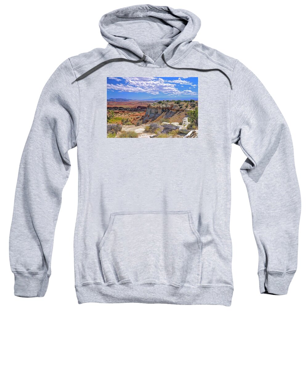 Utah Sweatshirt featuring the photograph Painted Desert of Utah by Peter Kennett