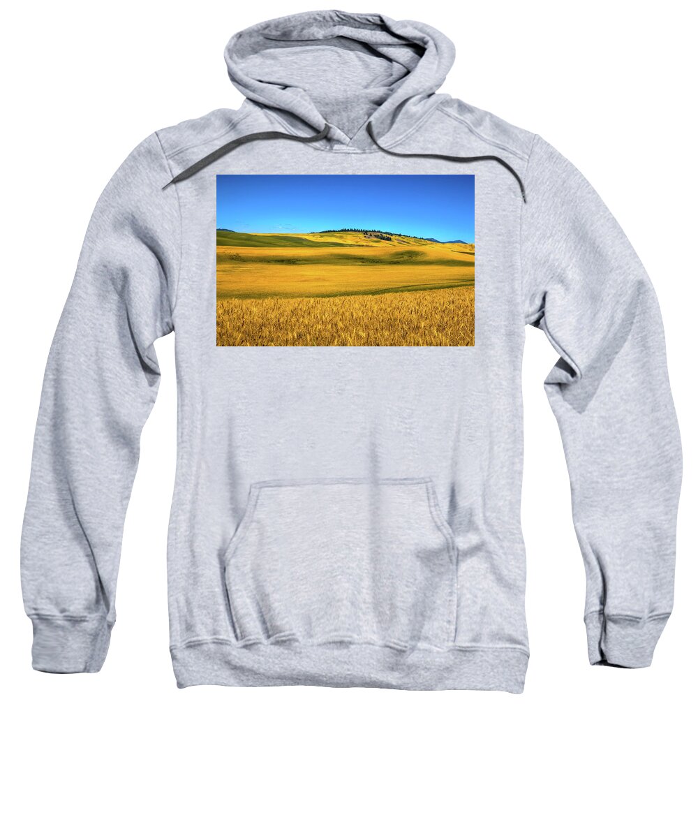 Palouse Wheat Field Sweatshirt featuring the photograph Palouse Wheat Field by David Patterson