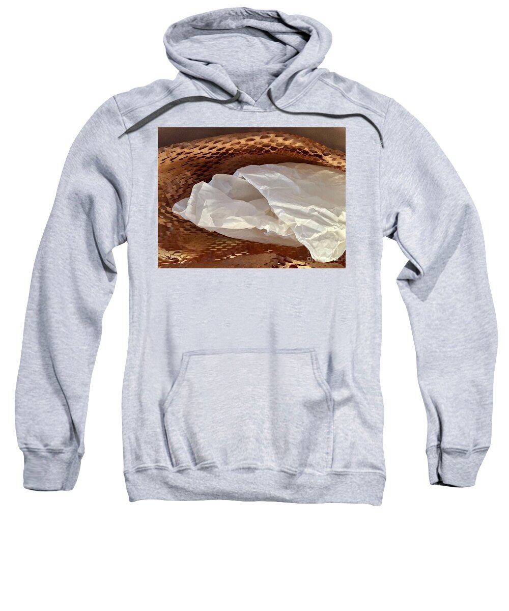 Color Texture Pattern Light Sweatshirt featuring the photograph Paper Series 1-6 by J Doyne Miller