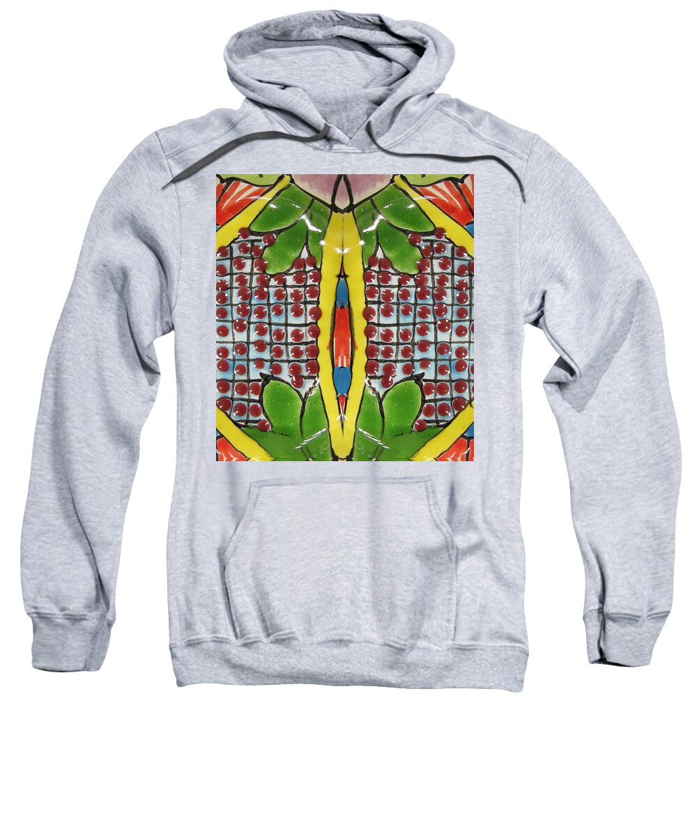 San Miguel De Allende Mexico Sweatshirt featuring the digital art Patch Graphic series #141 by Scott S Baker