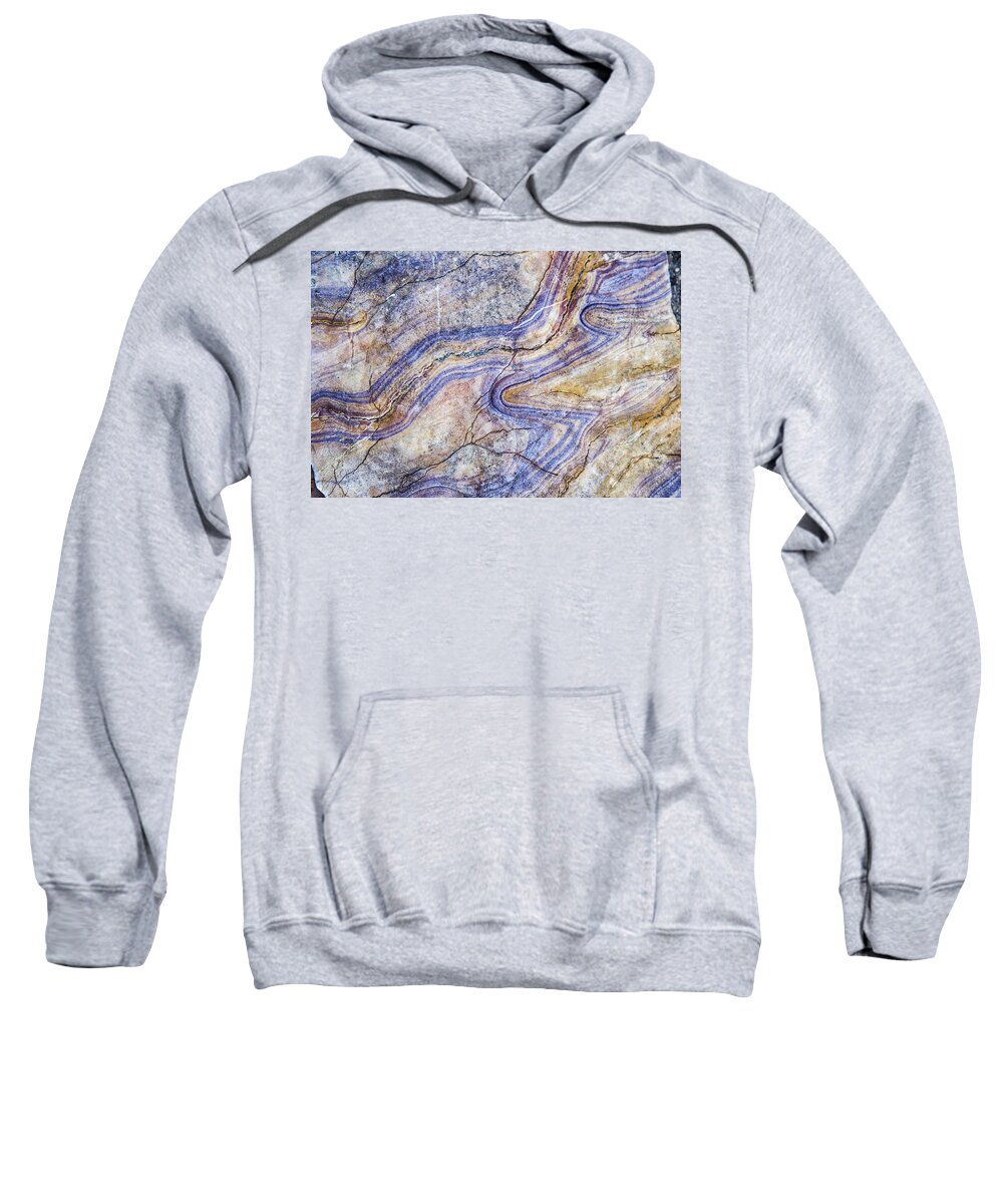 Patterns Sweatshirt featuring the photograph Patterns in Rock 5 by Kathy Adams Clark