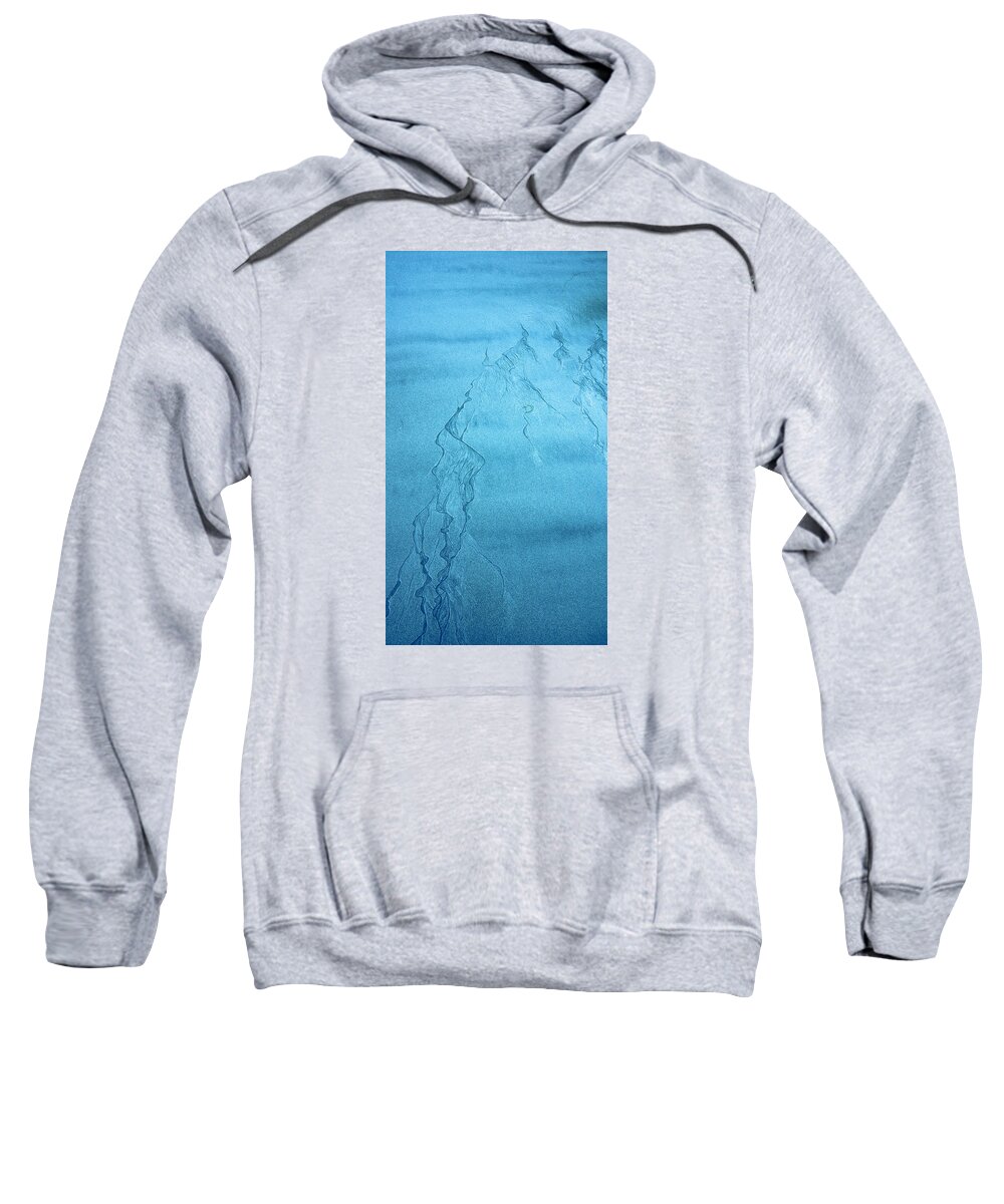 Abstract Sweatshirt featuring the photograph Patterns in the Sand by Michele Cornelius