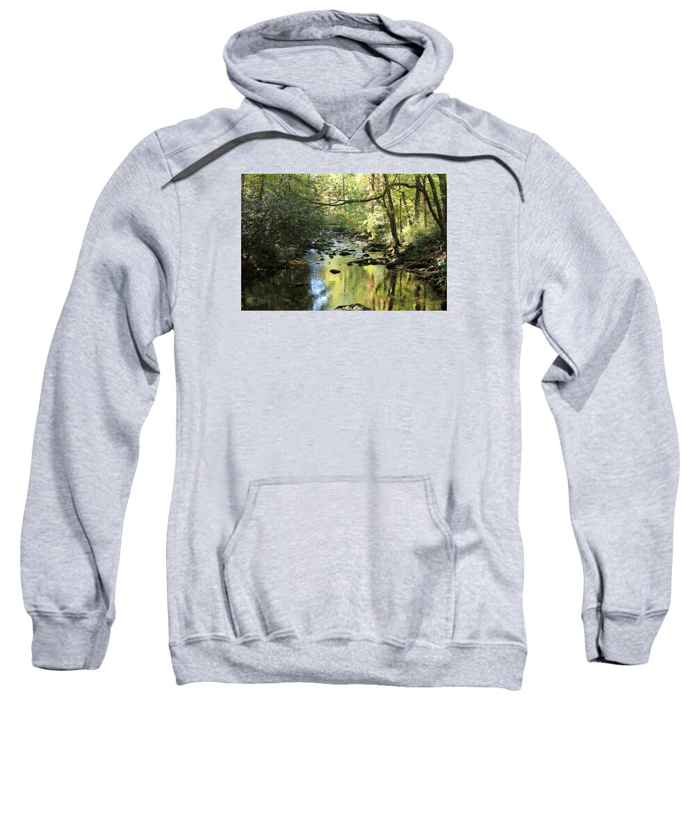 South Mountain Sweatshirt featuring the photograph Peaceful Creek by Karen Ruhl