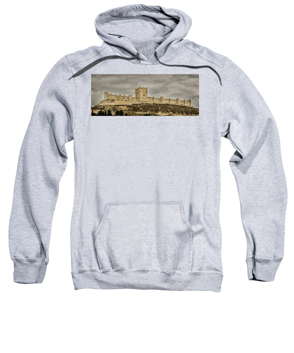 Penafiel Sweatshirt featuring the photograph Penafiel Castle, Spain. by Pablo Lopez