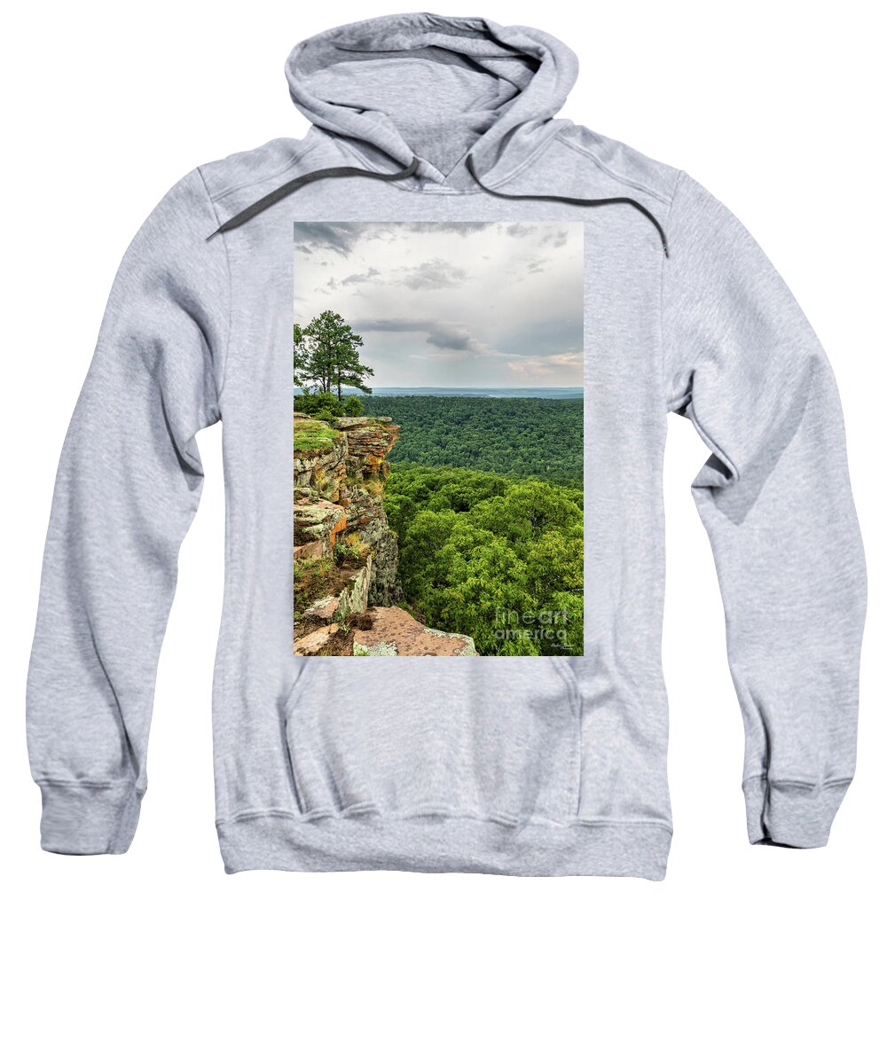 Petit Jean State Park Sweatshirt featuring the photograph Petit Jean CCC Overlook by Jennifer White