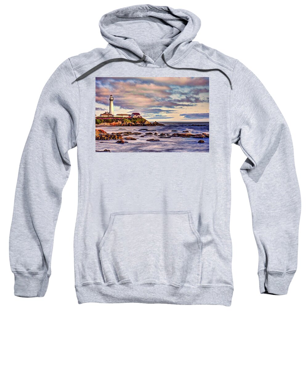Attraction Sweatshirt featuring the photograph Pigeon Point Lighthouse by Paul LeSage