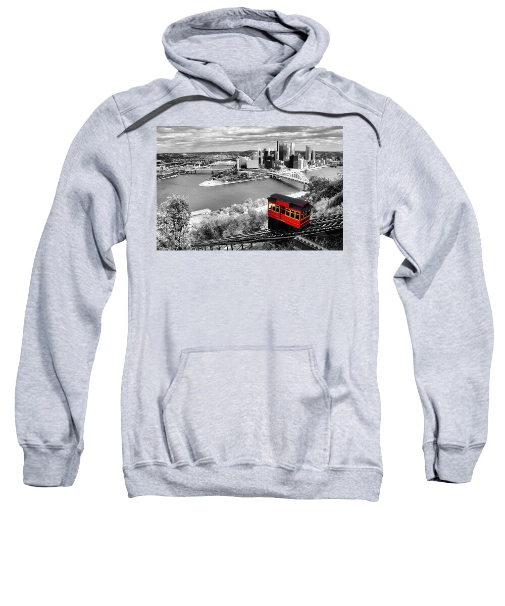 Pittsburgh Skyline Sweatshirt featuring the photograph Pittsburgh From The Incline by Michelle Joseph-Long