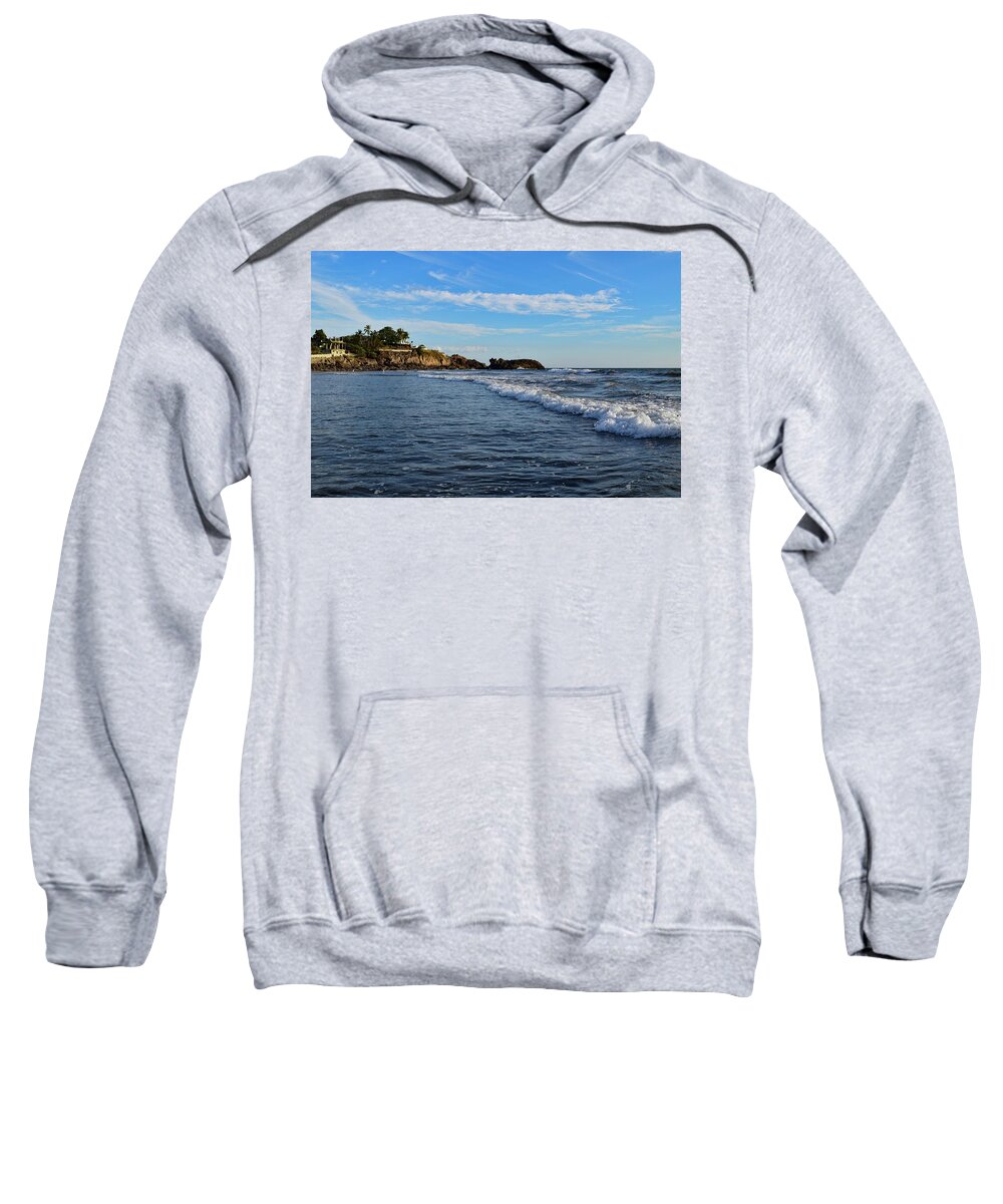 Beach Sweatshirt featuring the photograph Poneloya Beach Before Sunset by Nicole Lloyd