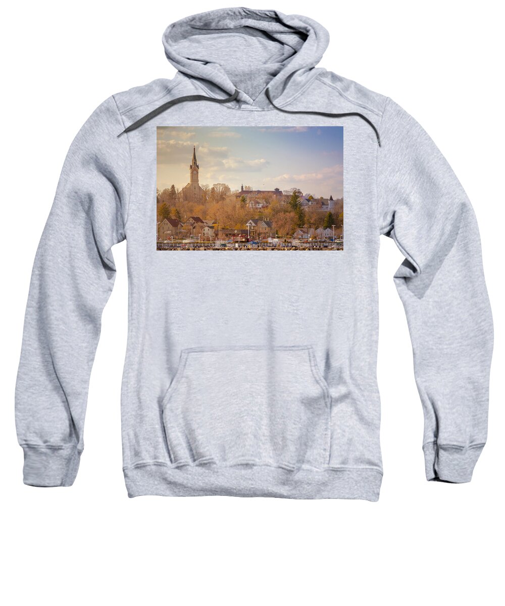 Port Sweatshirt featuring the photograph Port Washington Skyline by James Meyer
