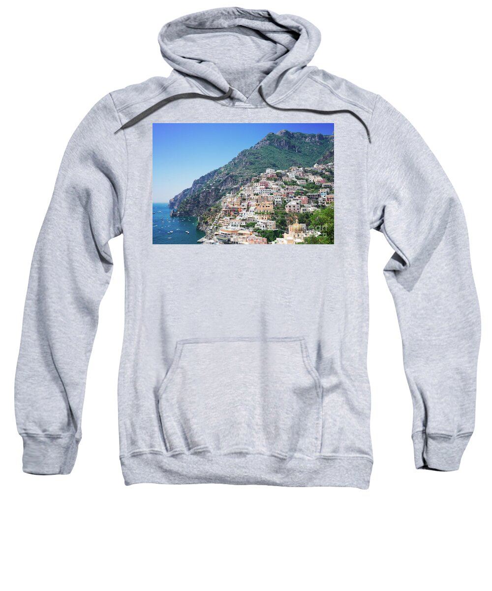 Positano Sweatshirt featuring the photograph Positano by Anastasy Yarmolovich