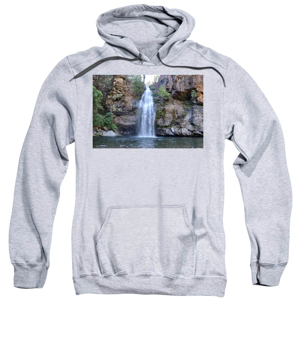 Potem Falls Sweatshirt featuring the photograph Potem Falls by Maria Jansson