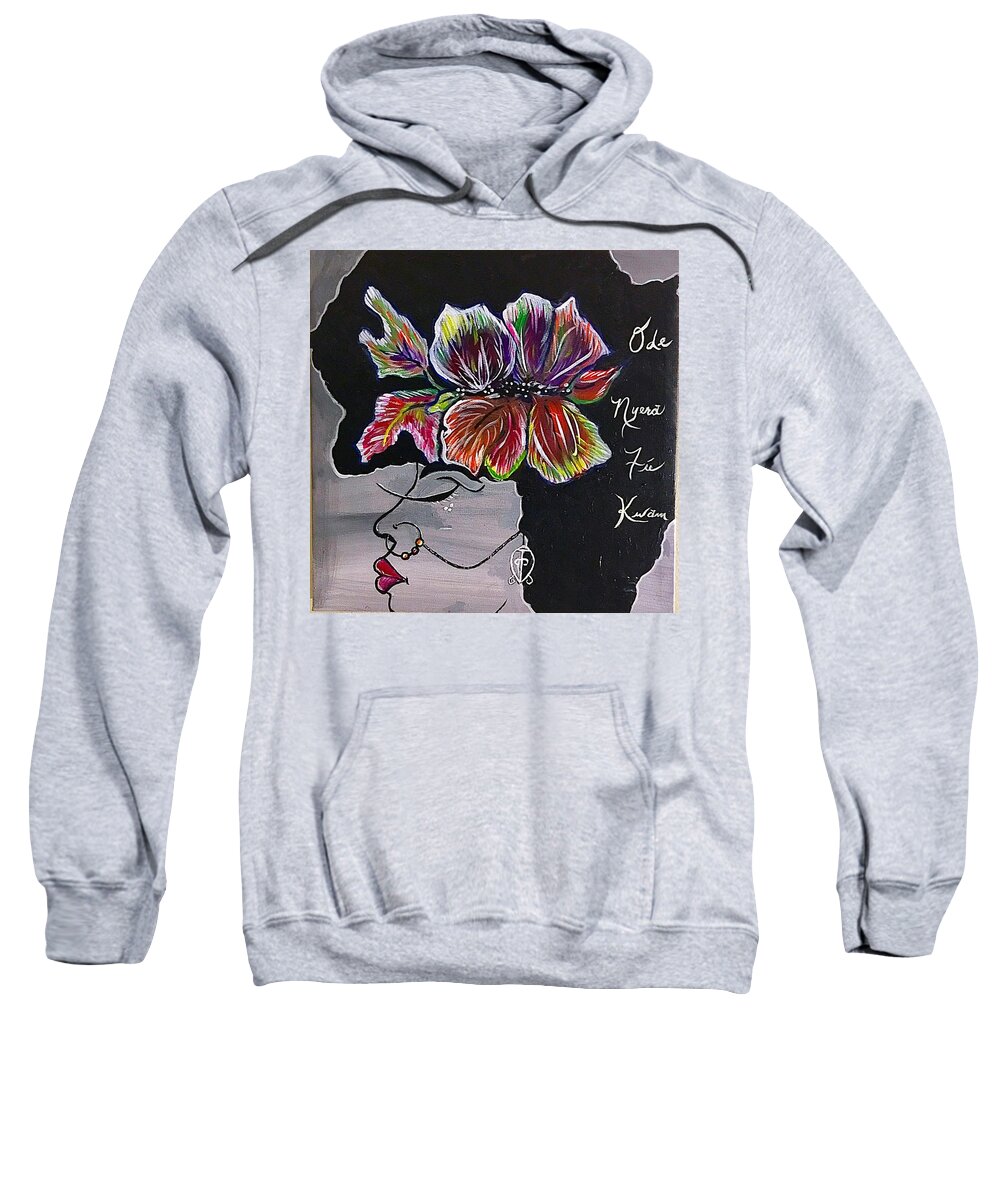 Love Sweatshirt featuring the painting Power of Love by Allison's Art