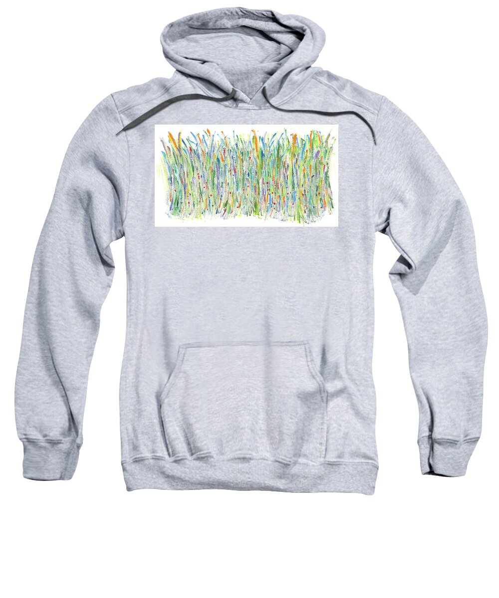 Contemporary Sweatshirt featuring the painting Prairie by Bjorn Sjogren