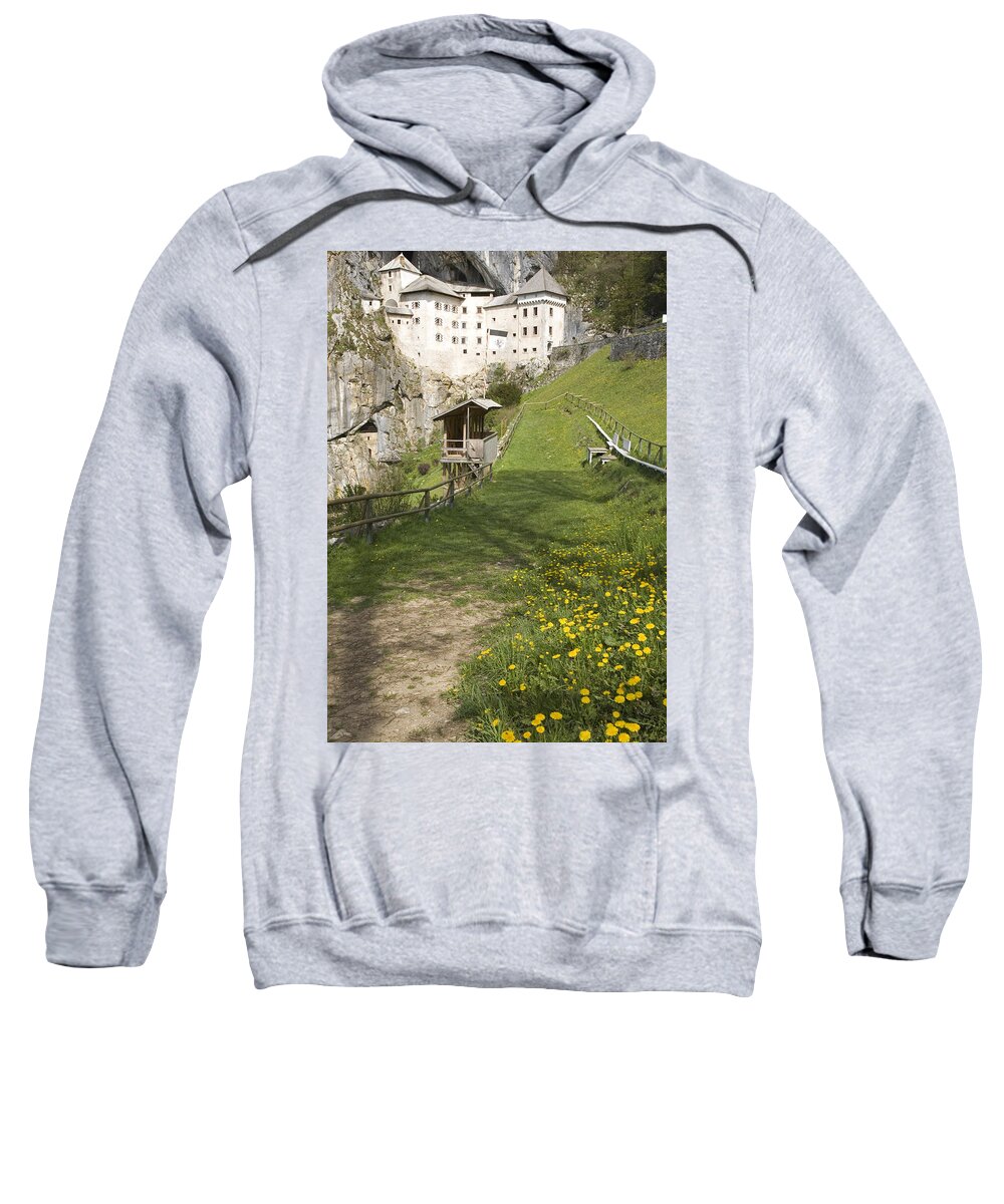 Predjama Sweatshirt featuring the photograph Predjama castle by Ian Middleton