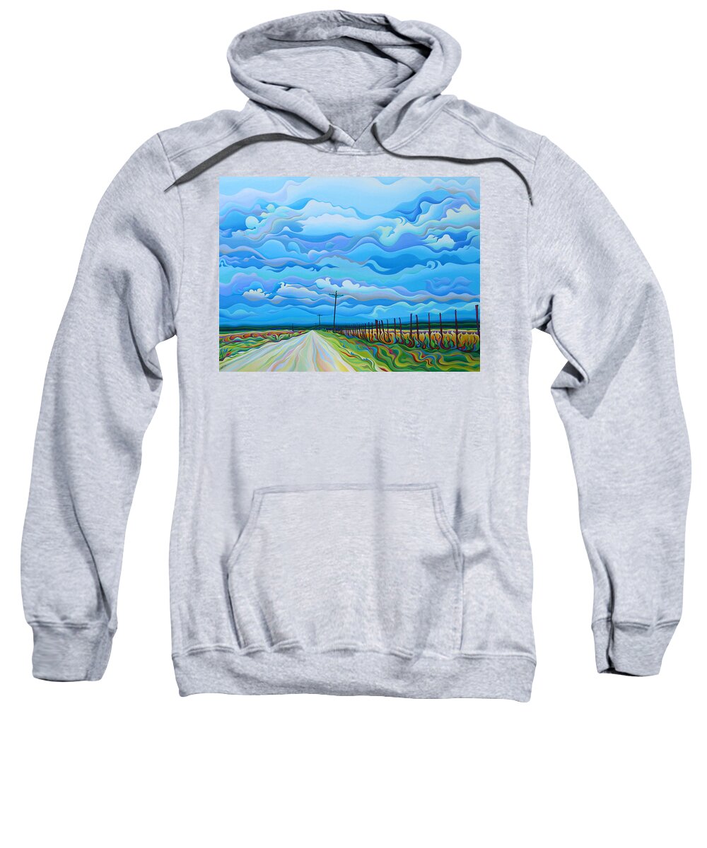 Clouds Sweatshirt featuring the painting Prelusion of the Passion by Amy Ferrari