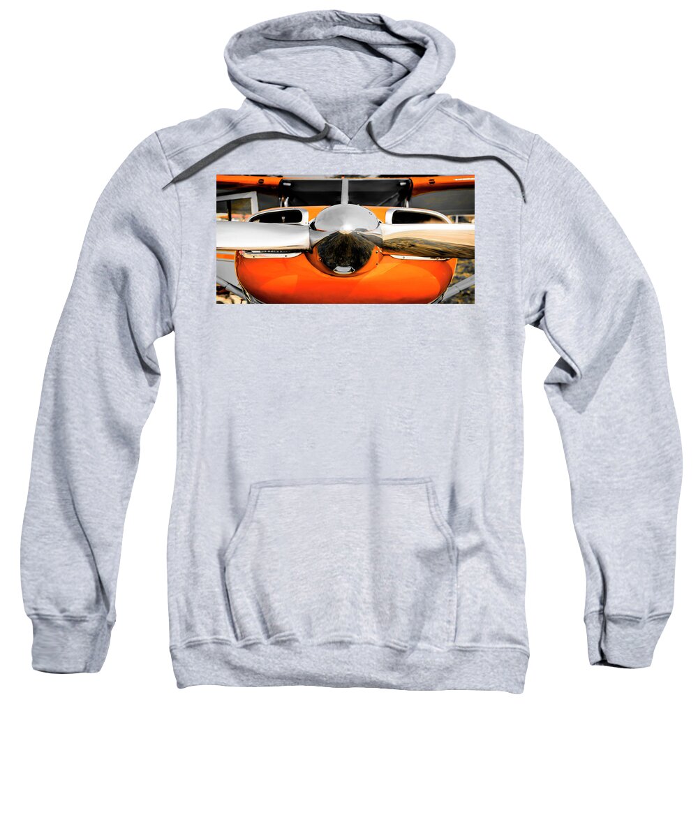 108-2 Sweatshirt featuring the photograph Pretty in Orange by Chris Smith