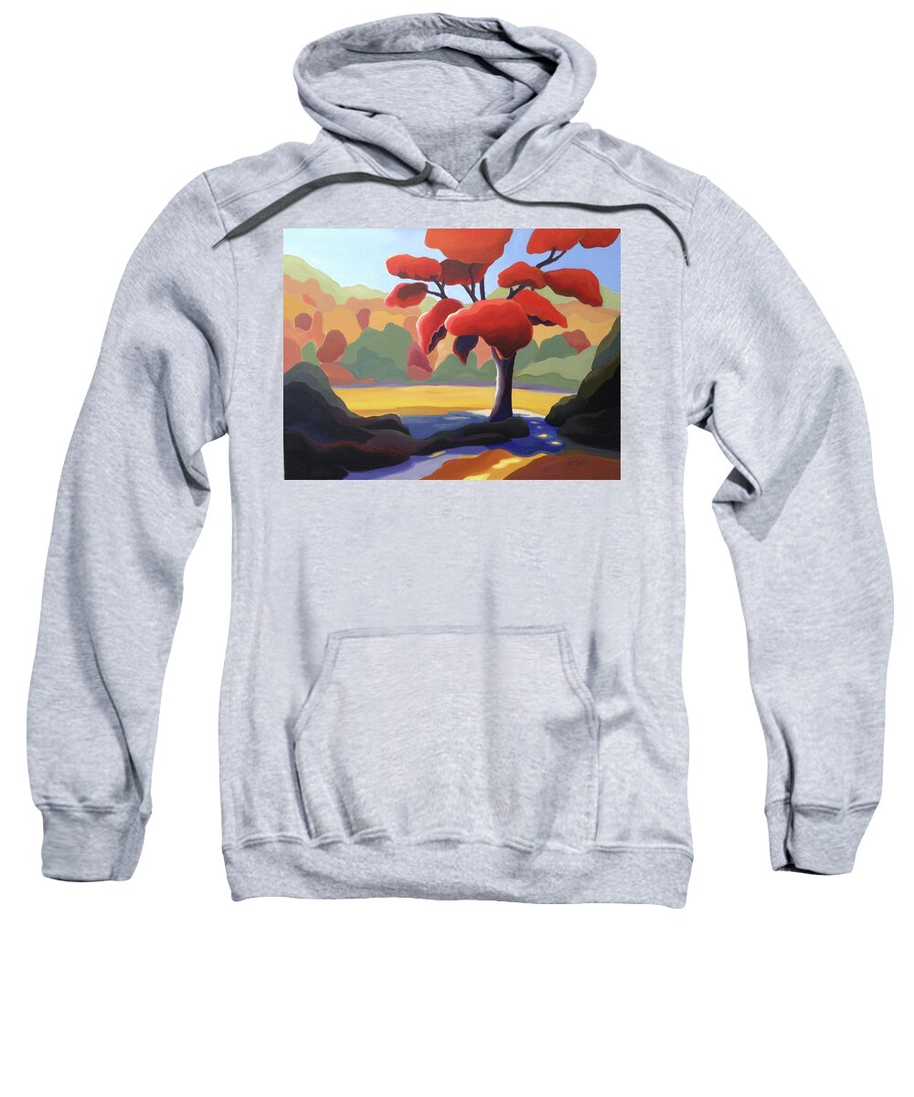 Group Of Seven Sweatshirt featuring the painting Prima Donna by Barbel Smith