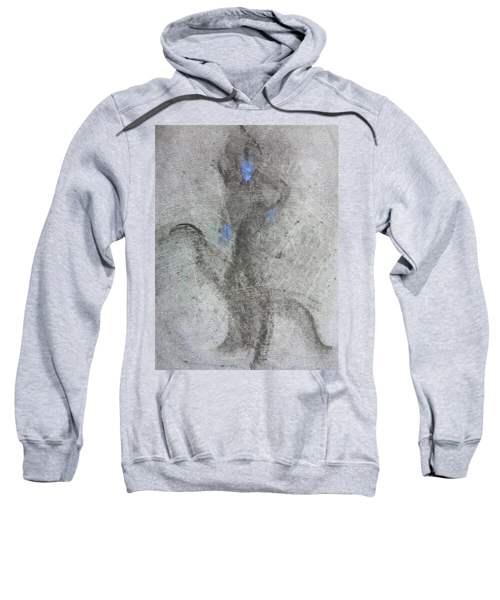 Dance Sweatshirt featuring the drawing Private Dancer Two by Marwan George Khoury