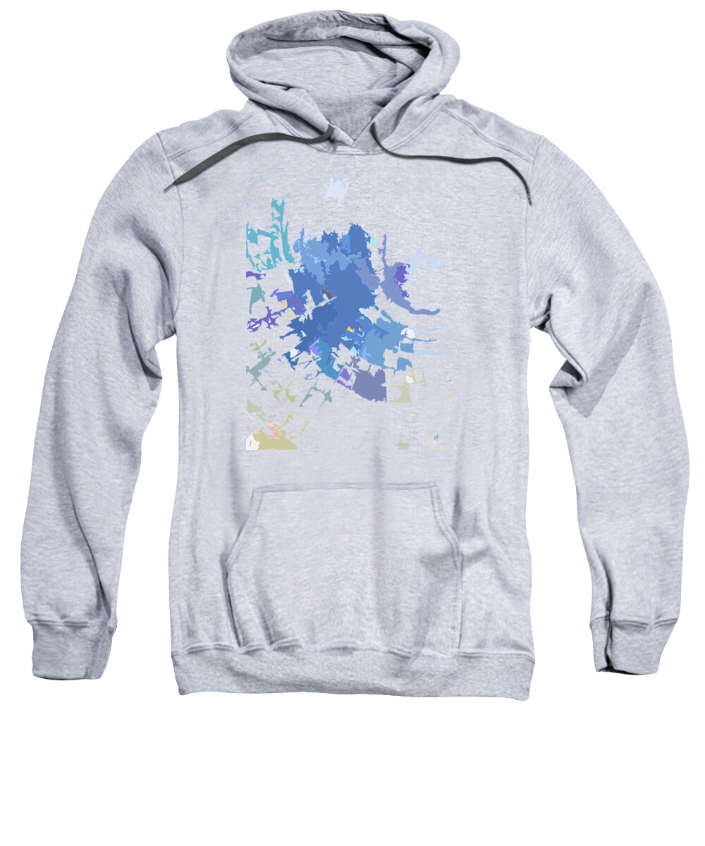 Abstract Sweatshirt featuring the digital art Quadrant by Gina Harrison