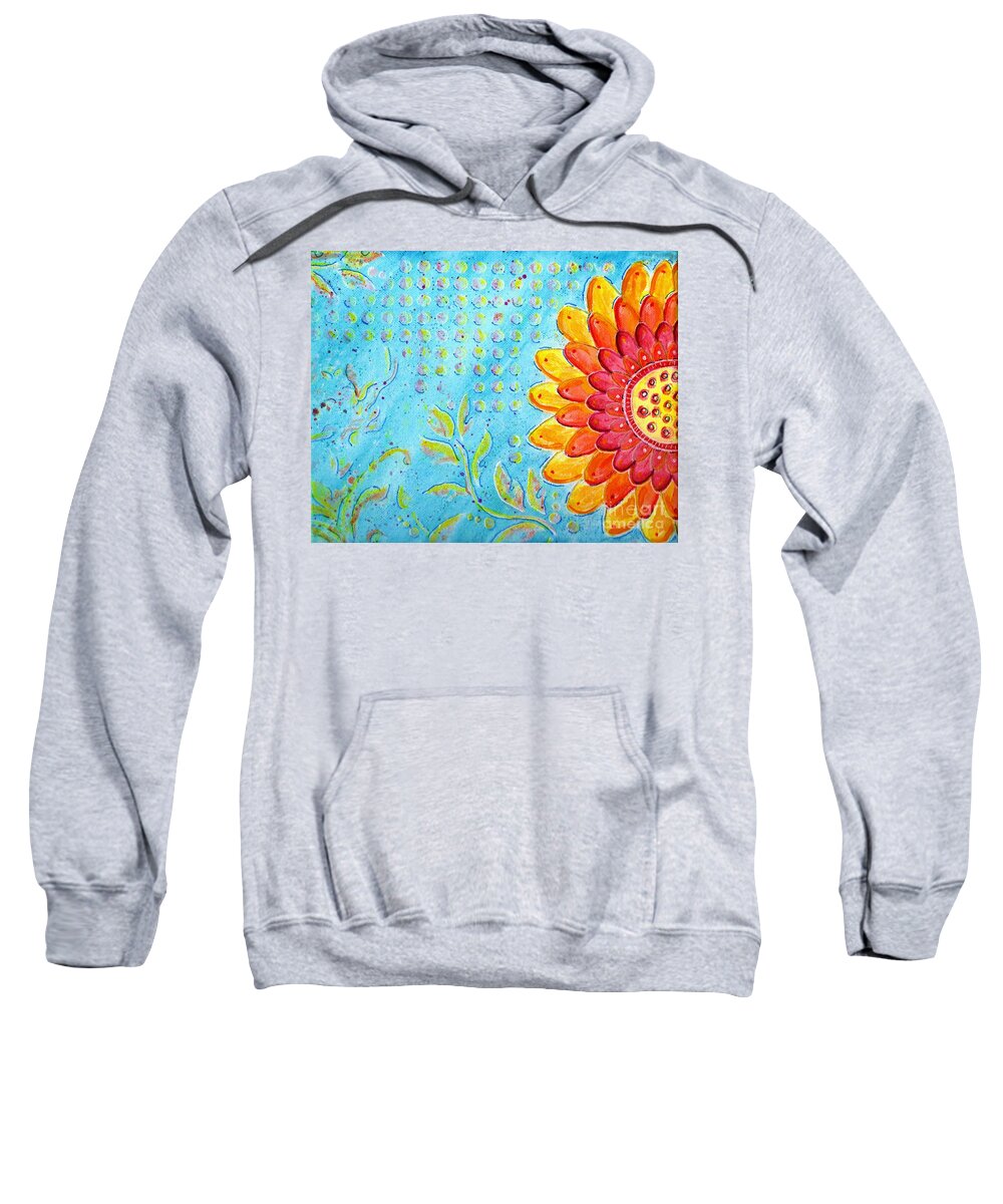 Radiance Sweatshirt featuring the painting Radiance of Christina by Desiree Paquette