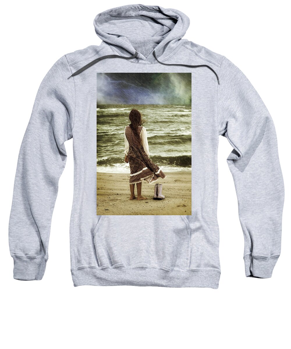 Female Sweatshirt featuring the photograph Rainy Day by Joana Kruse