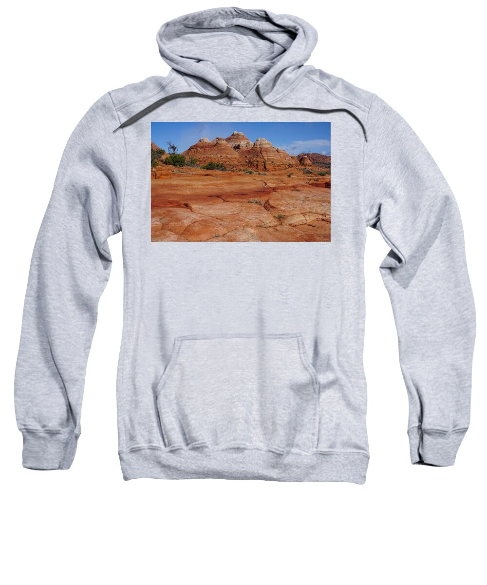 Coyote Sweatshirt featuring the photograph Red Rock Buttes by Tranquil Light Photography