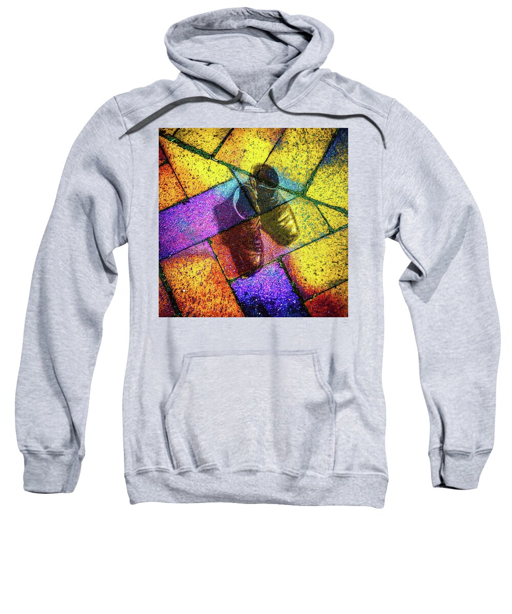 Abstract Sweatshirt featuring the photograph Remembering Yellow Brick Road by Ronda Broatch