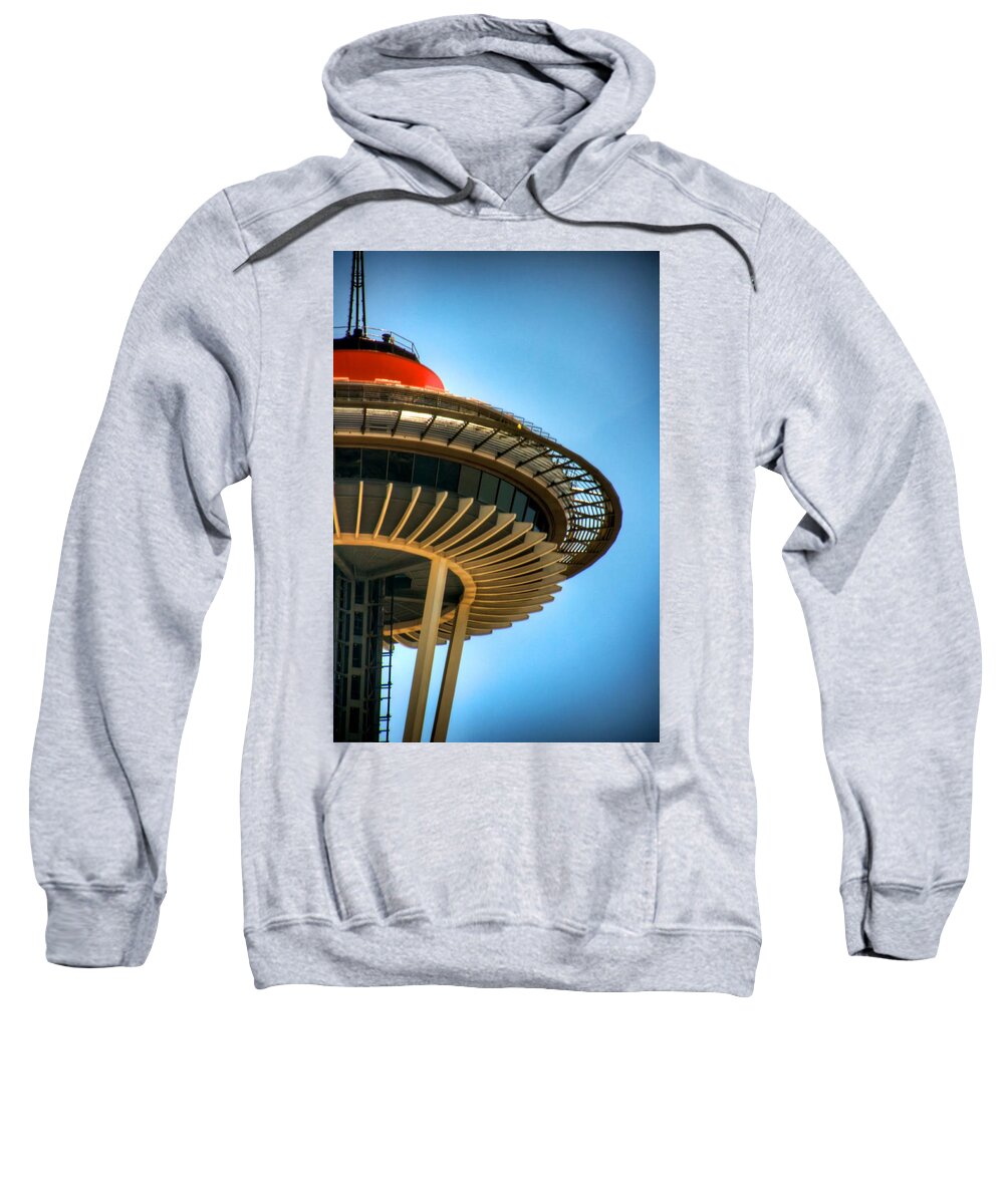 Seattle Sweatshirt featuring the photograph Retro Needle by Spencer McDonald