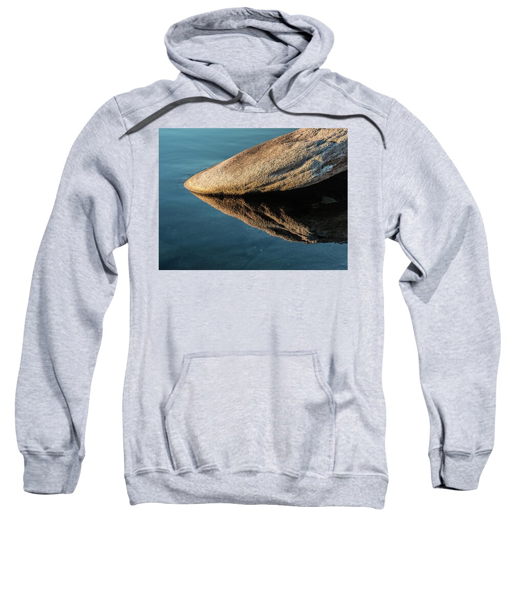 Sunset Sweatshirt featuring the photograph Rock reflection by Martin Gollery