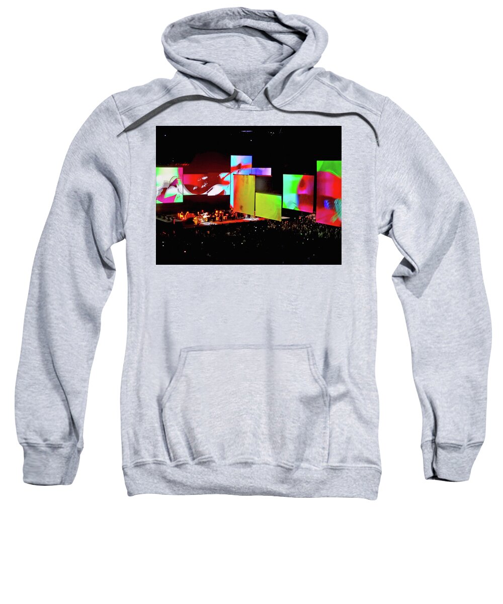 Roger Waters Sweatshirt featuring the photograph Roger Waters Tour 2017 - Another Brick In The Wall III by Tanya Filichkin