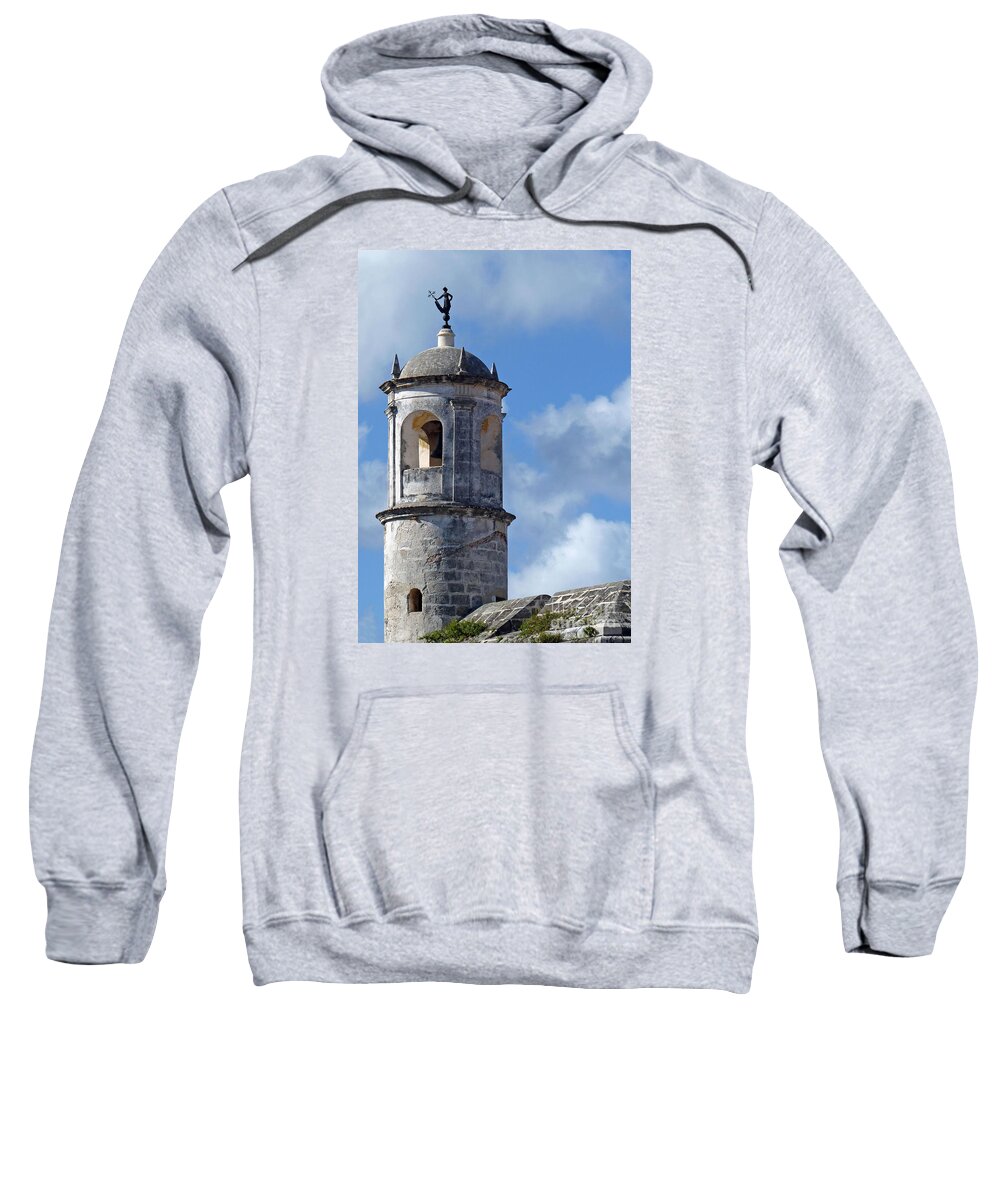 Photography Sweatshirt featuring the photograph Roof top bell by Francesca Mackenney