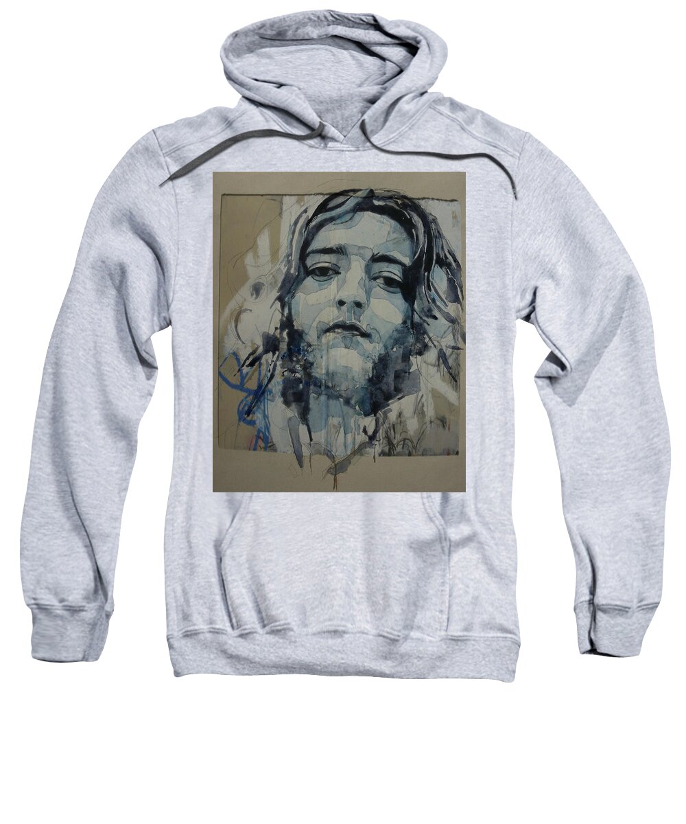 Rory Gallagher Sweatshirt featuring the mixed media Rory Gallagher by Paul Lovering