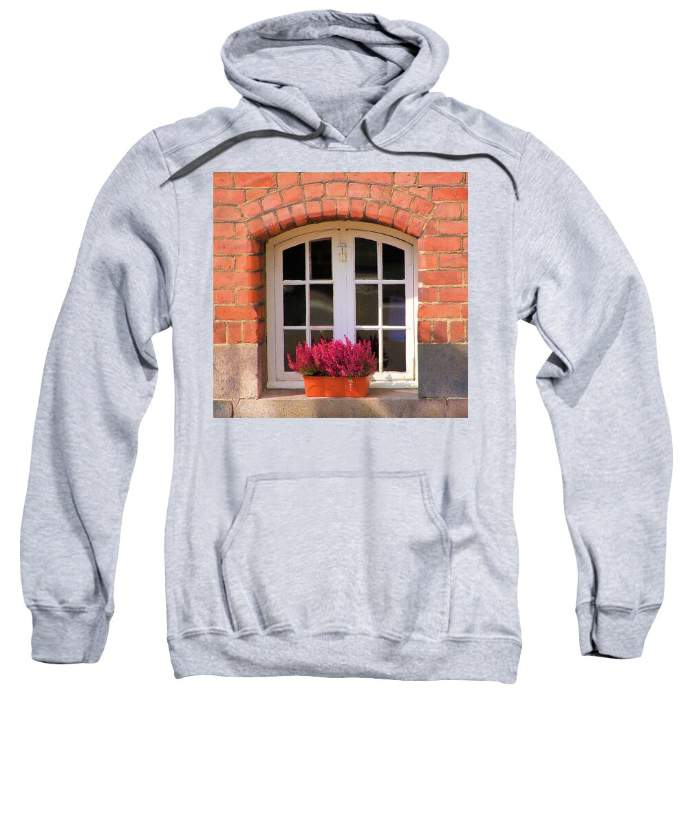 Roskilde Sweatshirt featuring the photograph Roskilde Window by Curt Rush