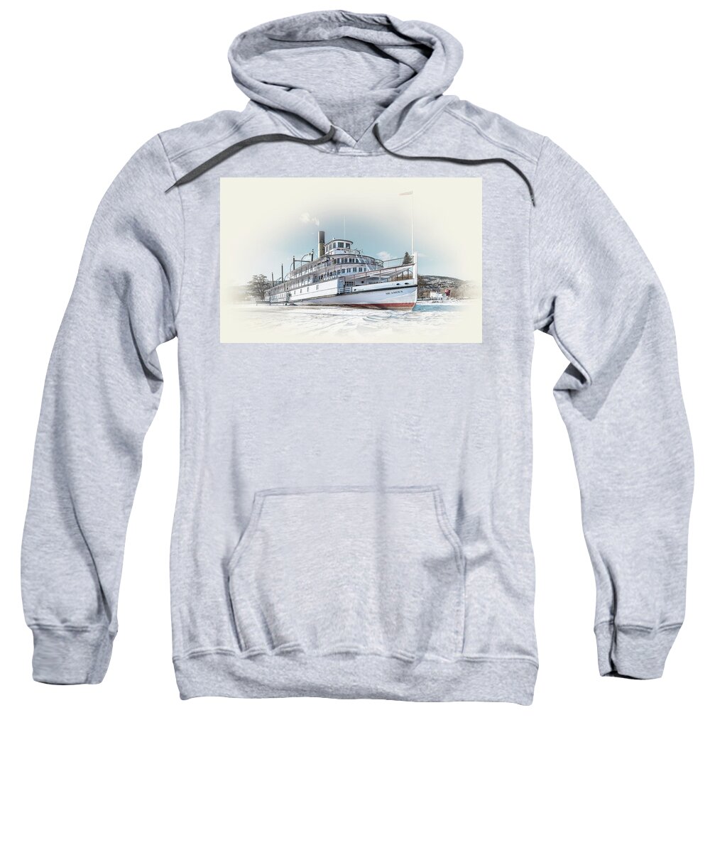 S S Sicamous Sweatshirt featuring the photograph S. S. Sicamous II by John Poon