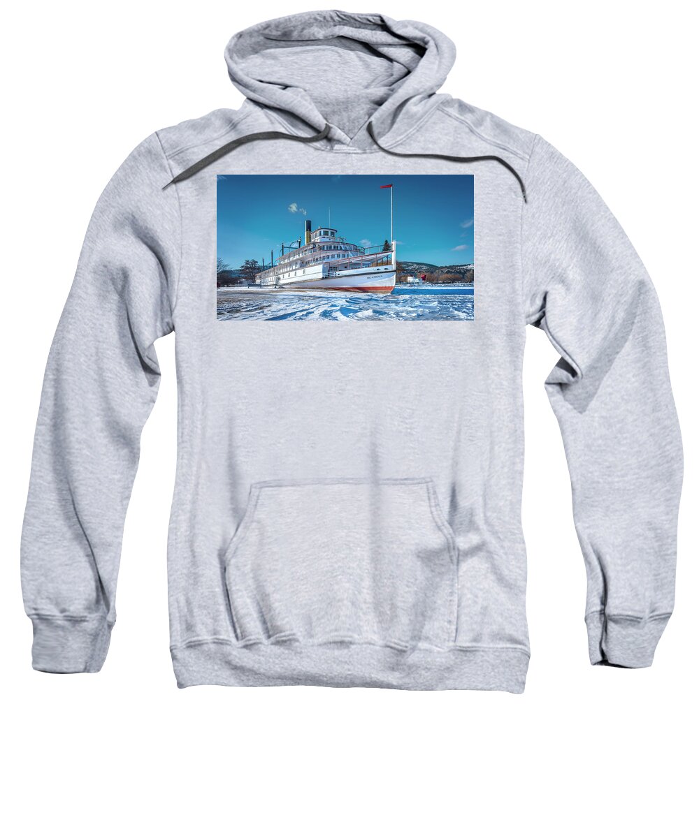 S S Sicamous Sweatshirt featuring the photograph S. S. Sicamous by John Poon
