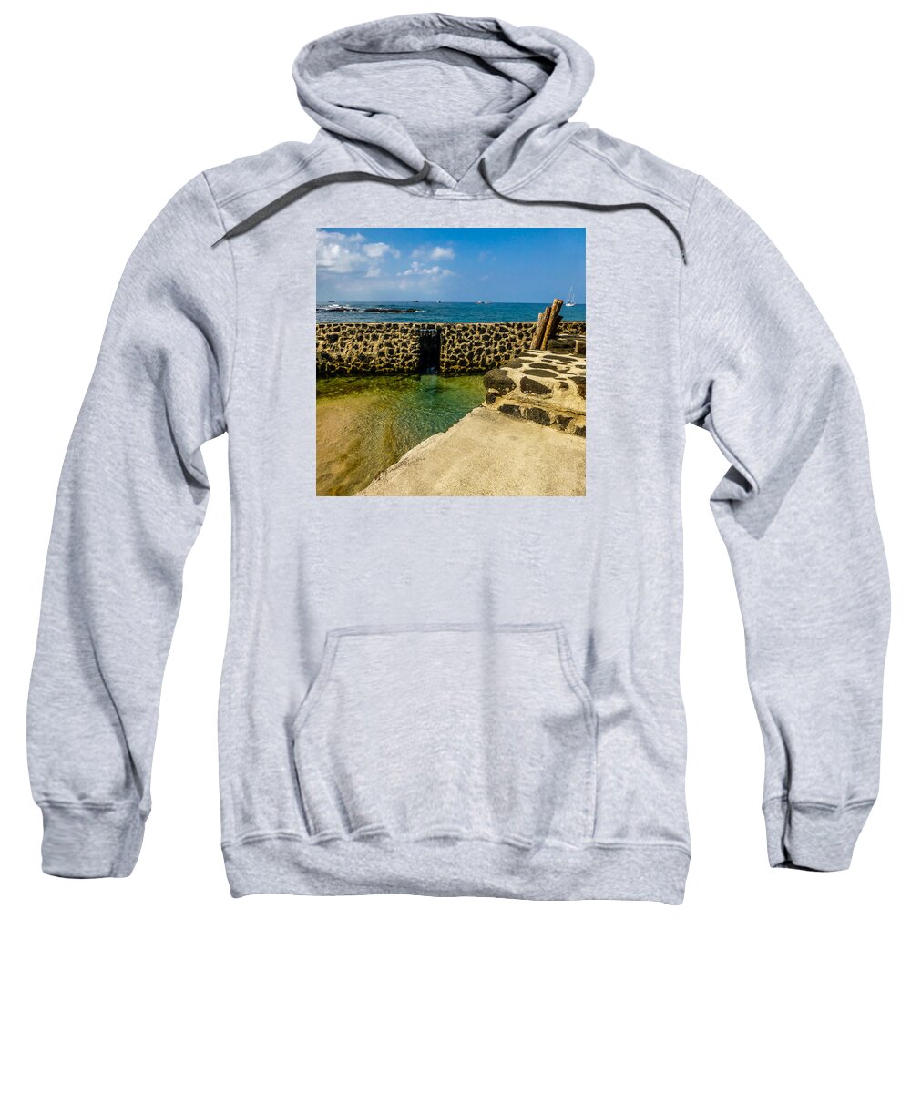Hawaii Sweatshirt featuring the photograph Sacred Royal Pond by Pamela Newcomb