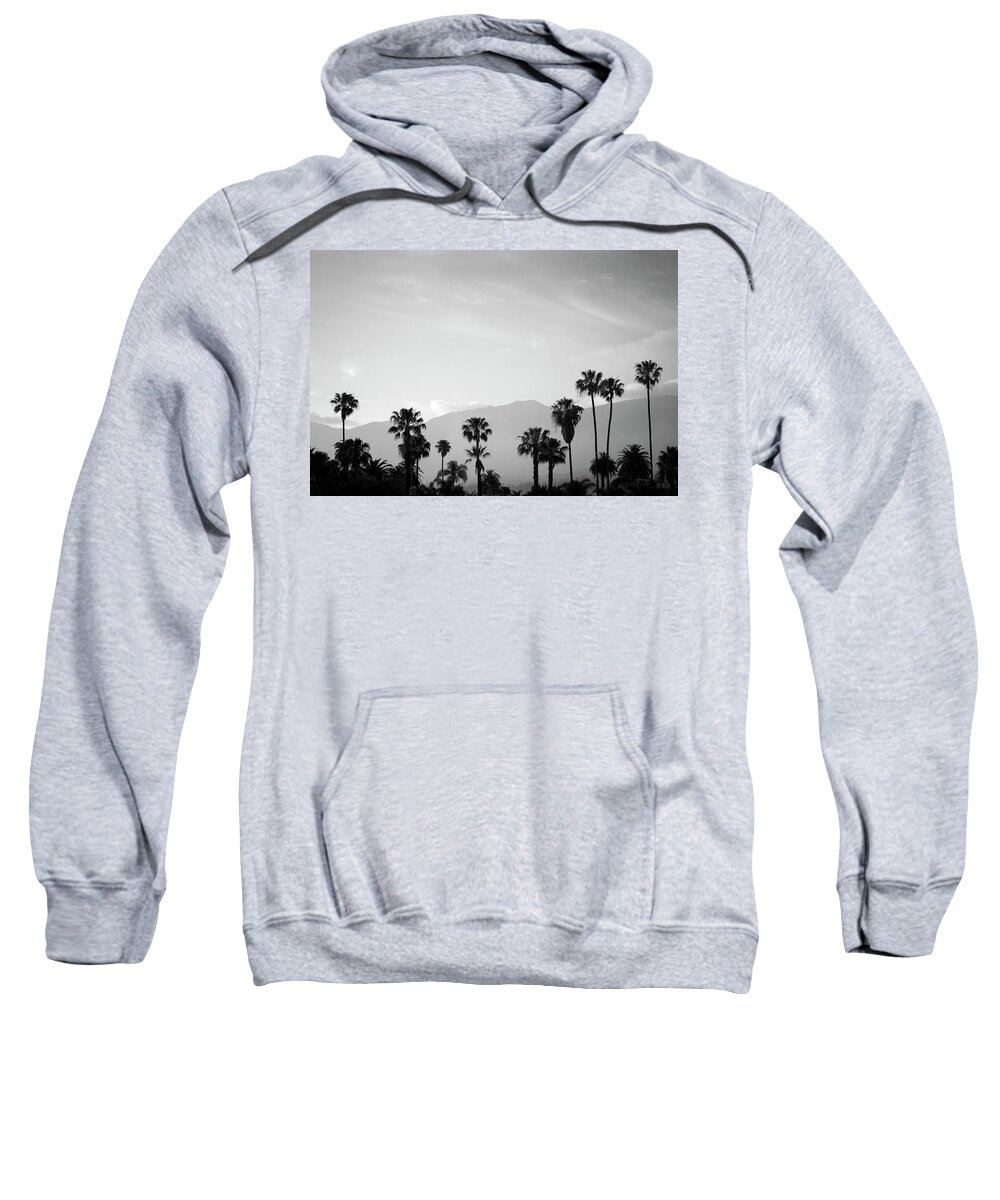 Sunset Sweatshirt featuring the photograph Santa Barbara I BW by David Gordon