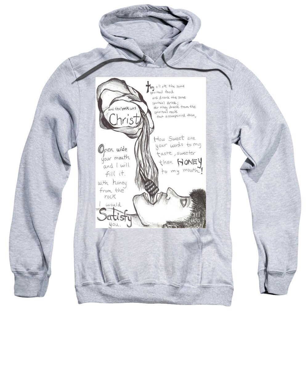 Satisfy Sweatshirt featuring the drawing Satisfy by Curtis Sikes