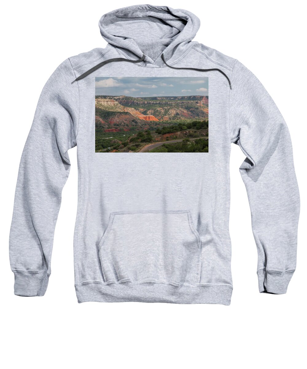 Nature Sweatshirt featuring the photograph Scenic View of Palo Duro Canyons by Judy Wright Lott