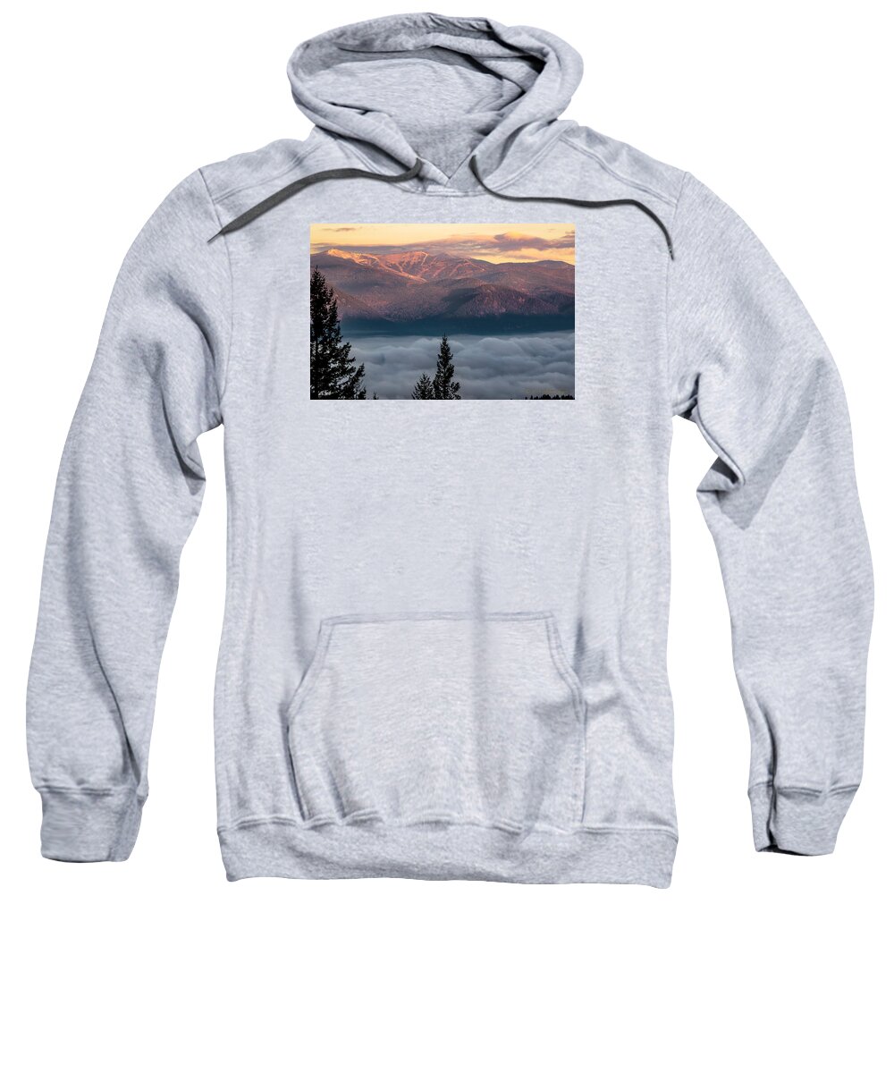 North Idaho Sweatshirt featuring the photograph Schweitzer from Gold Hill by Albert Seger