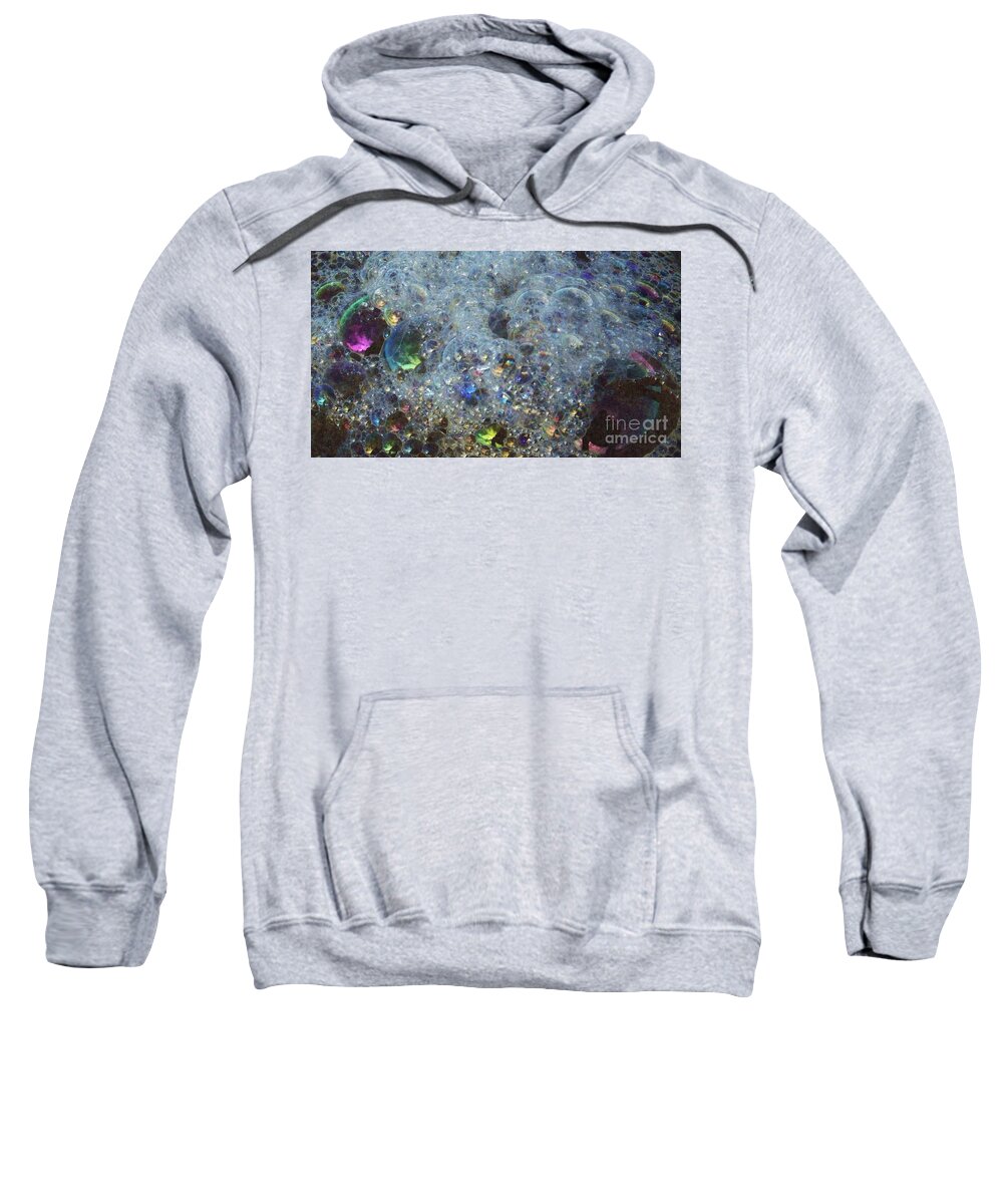 Abstract Sweatshirt featuring the photograph Sea Foam by Julie Rauscher