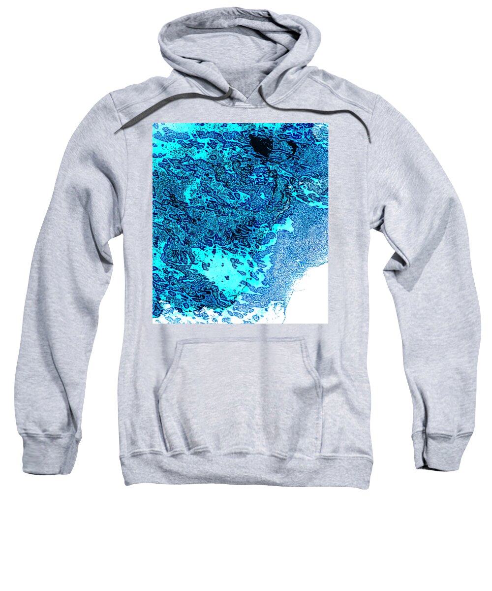 Abstract Sweatshirt featuring the digital art Sea of Love by Gina Callaghan